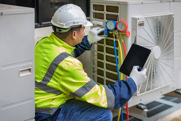 Professional Hvac Maintenance technician working in Hampton Bays, NY
